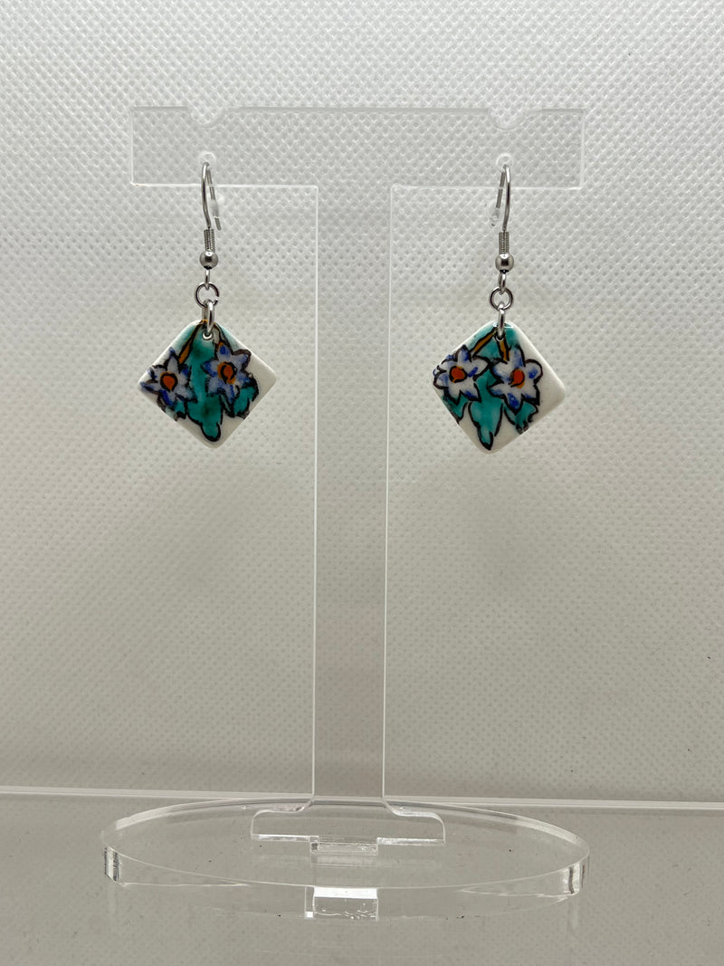 Ceramic Pendant Earrings