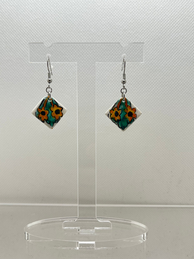 Ceramic Pendant Earrings