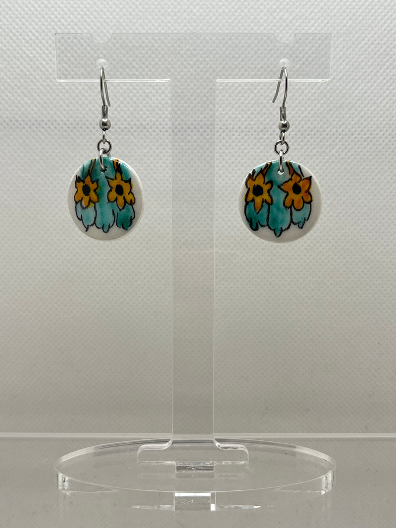 Ceramic Pendant Earrings
