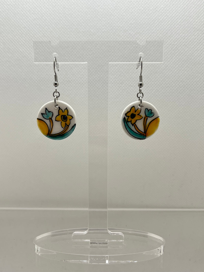 Ceramic Pendant Earrings