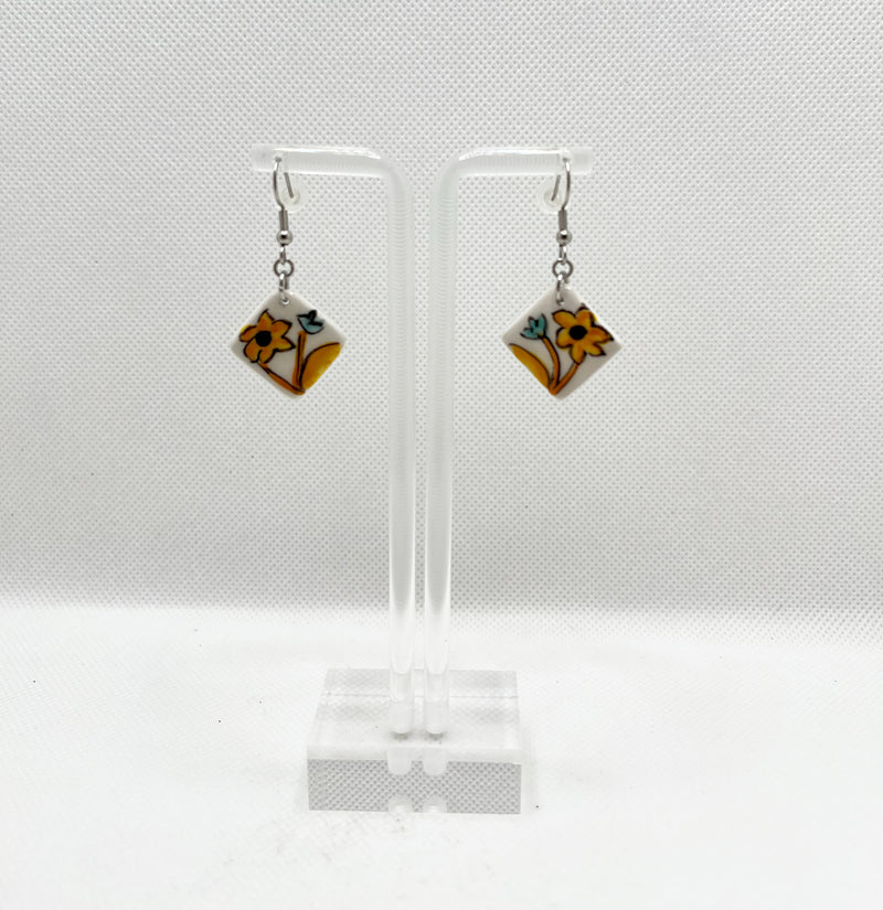 Ceramic Pendant Earrings