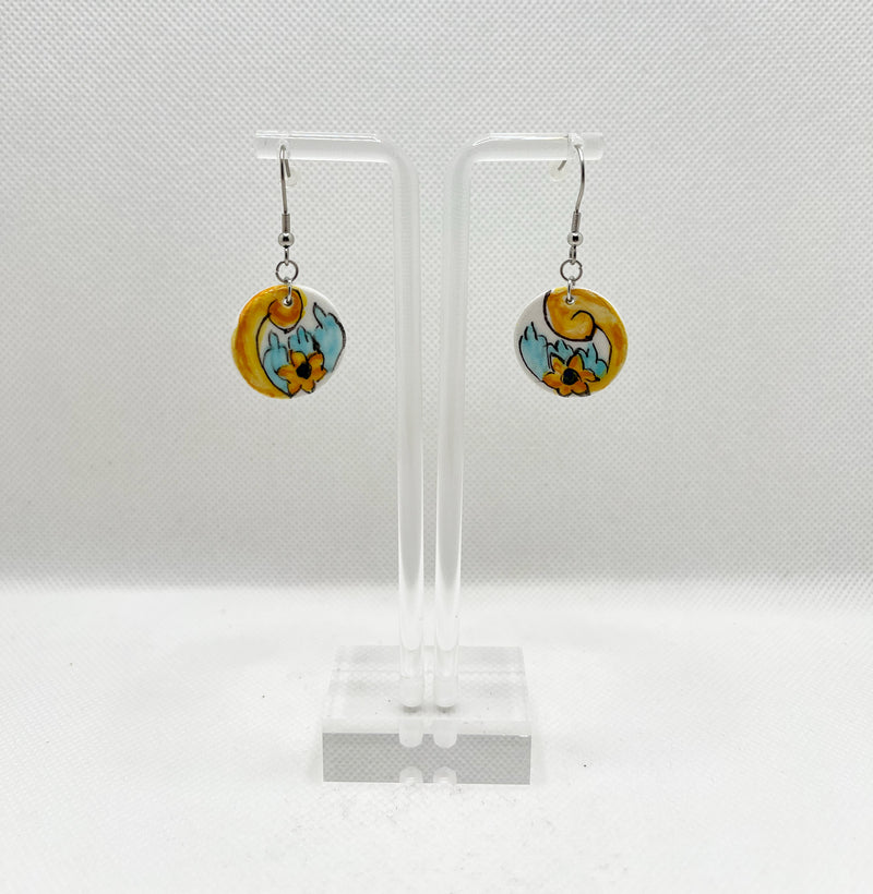 Ceramic Pendant Earrings