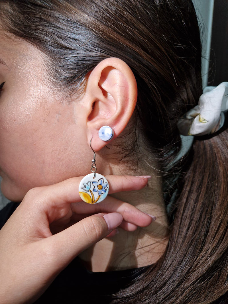 Ceramic Pendant Earrings