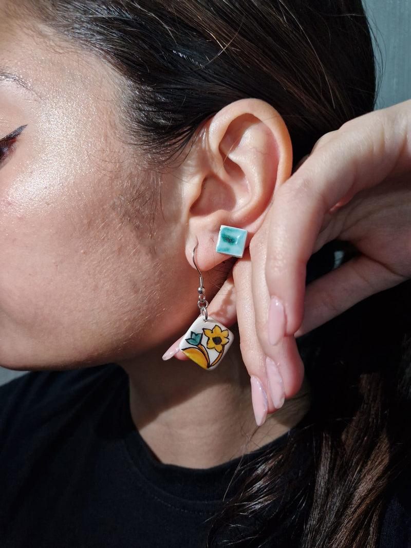 Ceramic Pendant Earrings