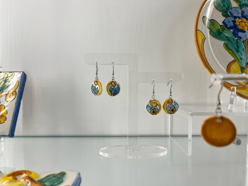 Ceramic Pendant Earrings