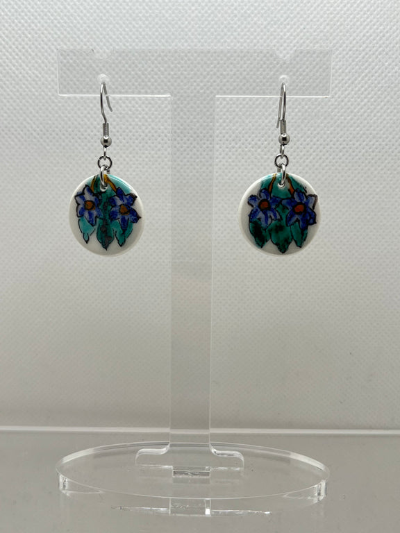 Orecchini pendenti in argento con fusion stone colori accesi Orecchini pendenti in argento con fusion stone colori accesi