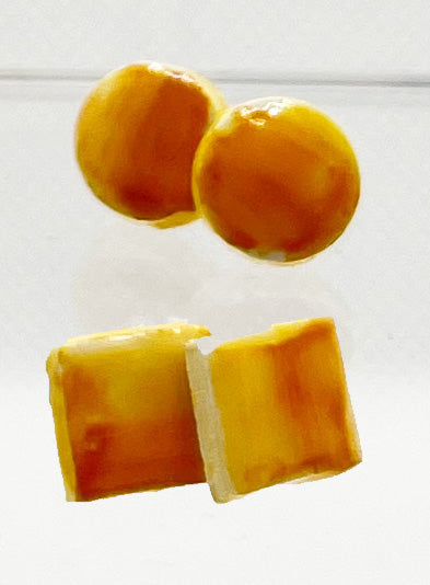 Orecchini bottone Monocolore